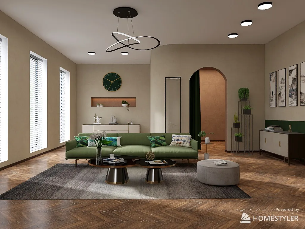 5 Wabi Sabi Empty Room 3d design renderings