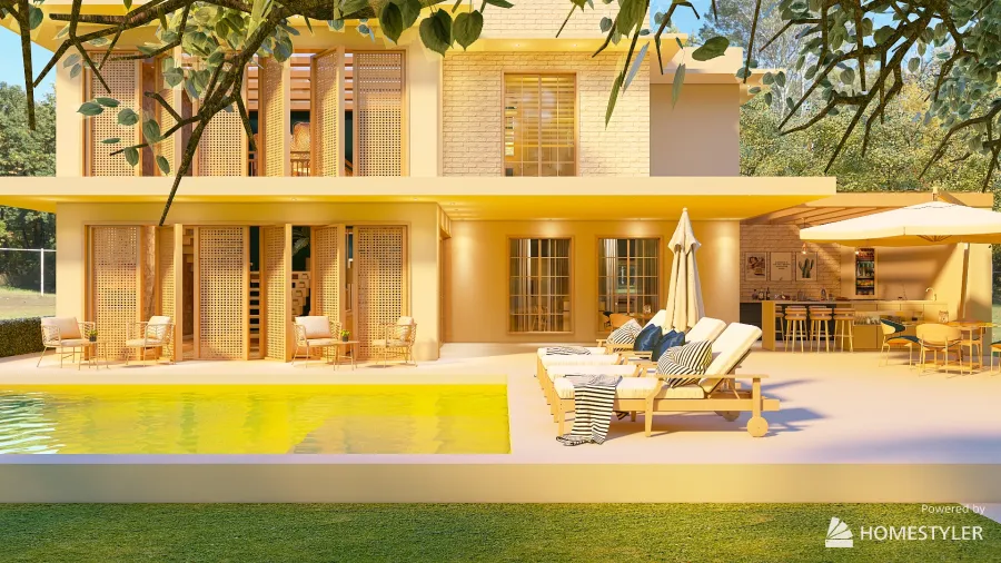 Casa de Veraneio 3d design renderings