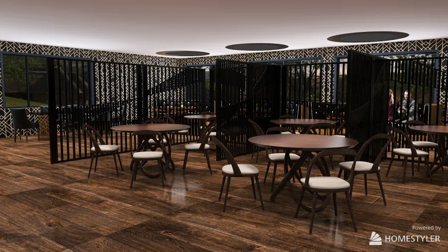 Gray Raven's Cafe and Eatery 3d design renderings