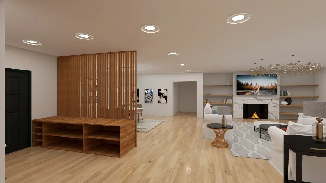 Melodi's customer living room 3d design renderings