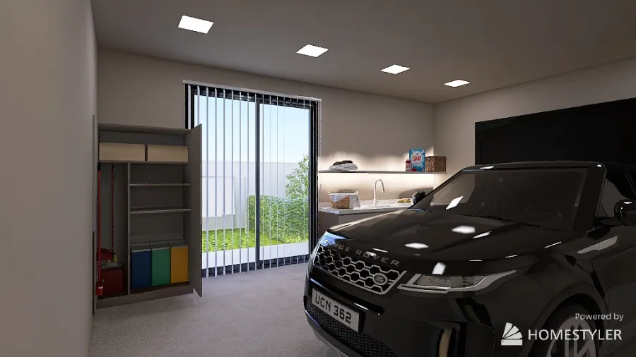 Garagem 3d design renderings