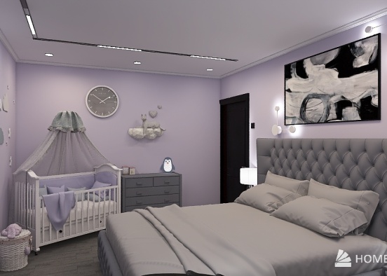1 project bedroom Design Rendering