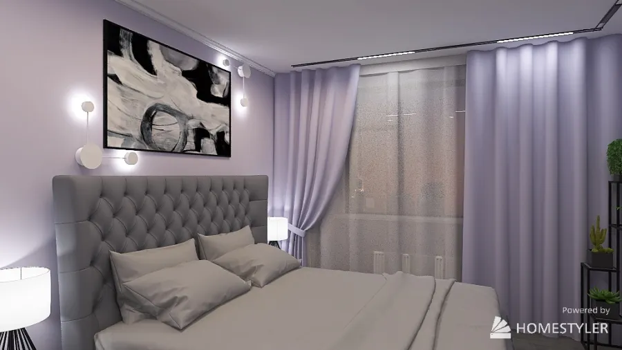 1 project bedroom 3d design renderings