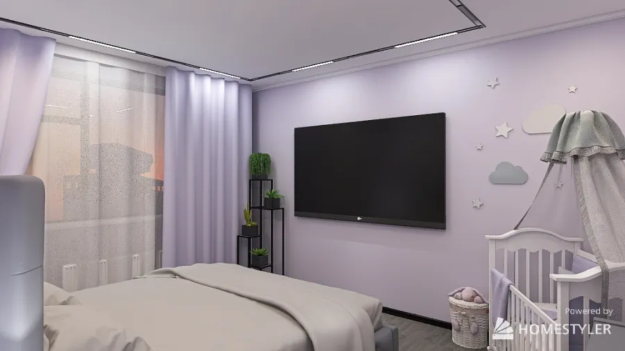 1 project bedroom 3d design renderings