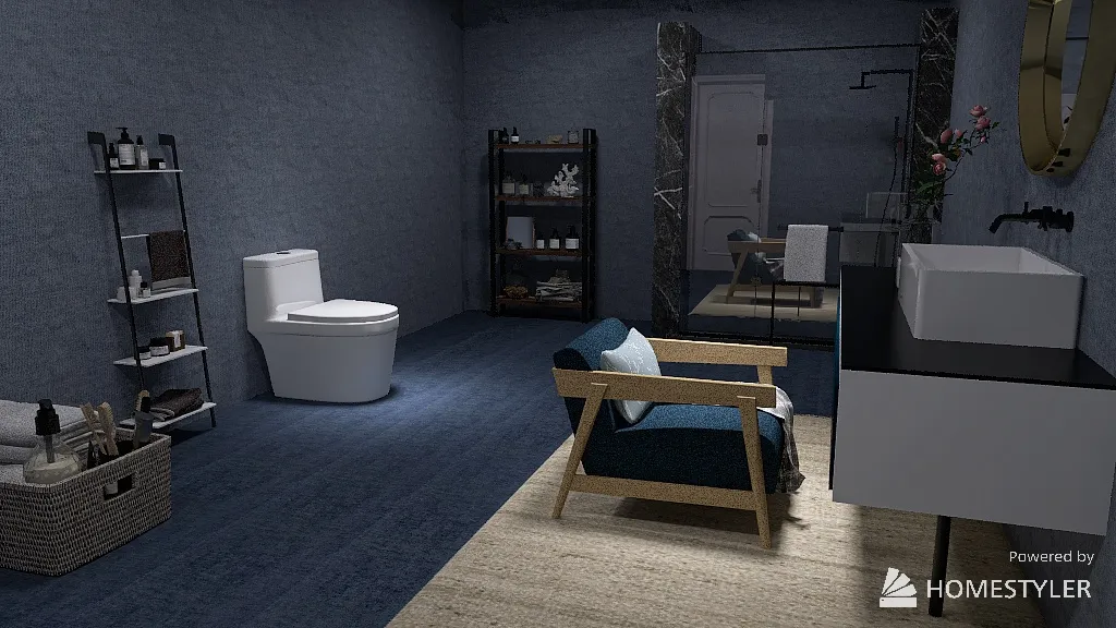 cuarto de baño 3d design renderings