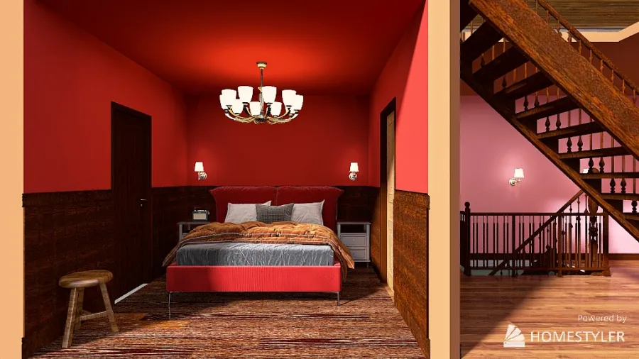 Wes Anderson Inspired House 3d design renderings