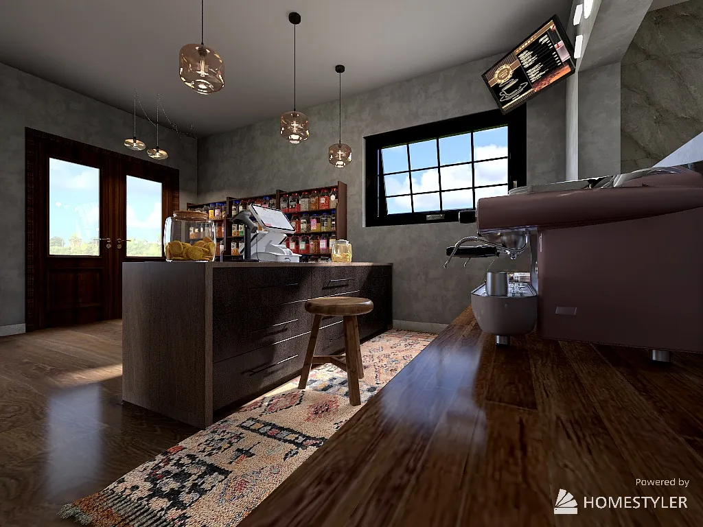 Cafe degisn 3d design renderings