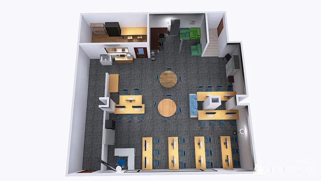 DAAD room template 3d design renderings