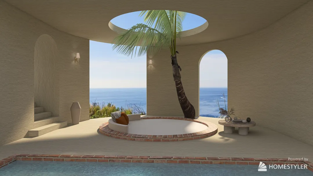 relaxation room 3d design renderings