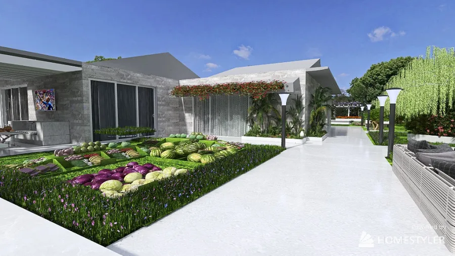 villa agricola deluxe 3d design renderings