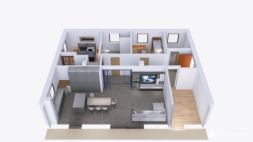 Casa Nuova Primo piano 3d design renderings