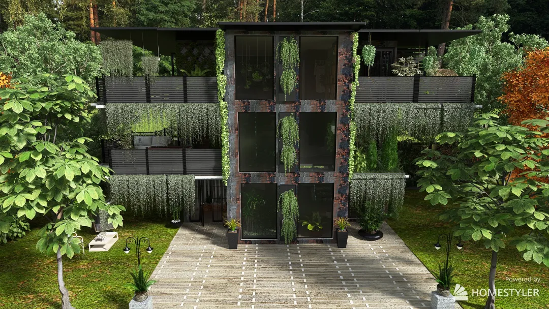 vertical farm for web 3d design renderings