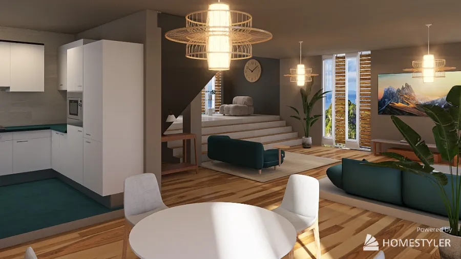 Copy of Coastal Livingroom 3d design renderings