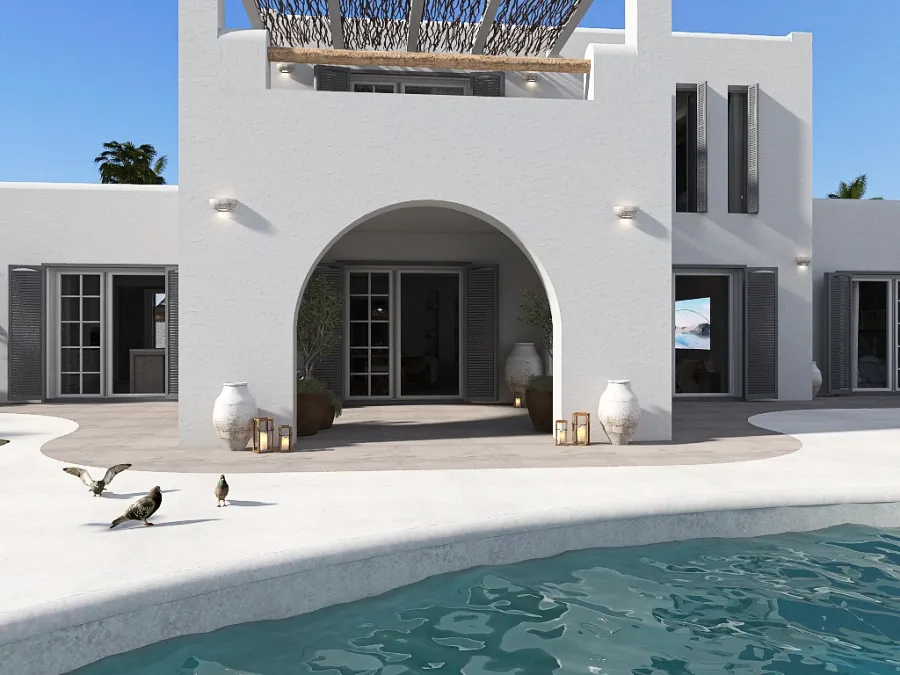 Villa veraniega 3d design renderings
