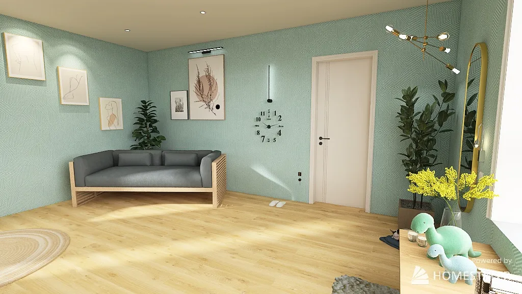 comfy double-room 3d design renderings