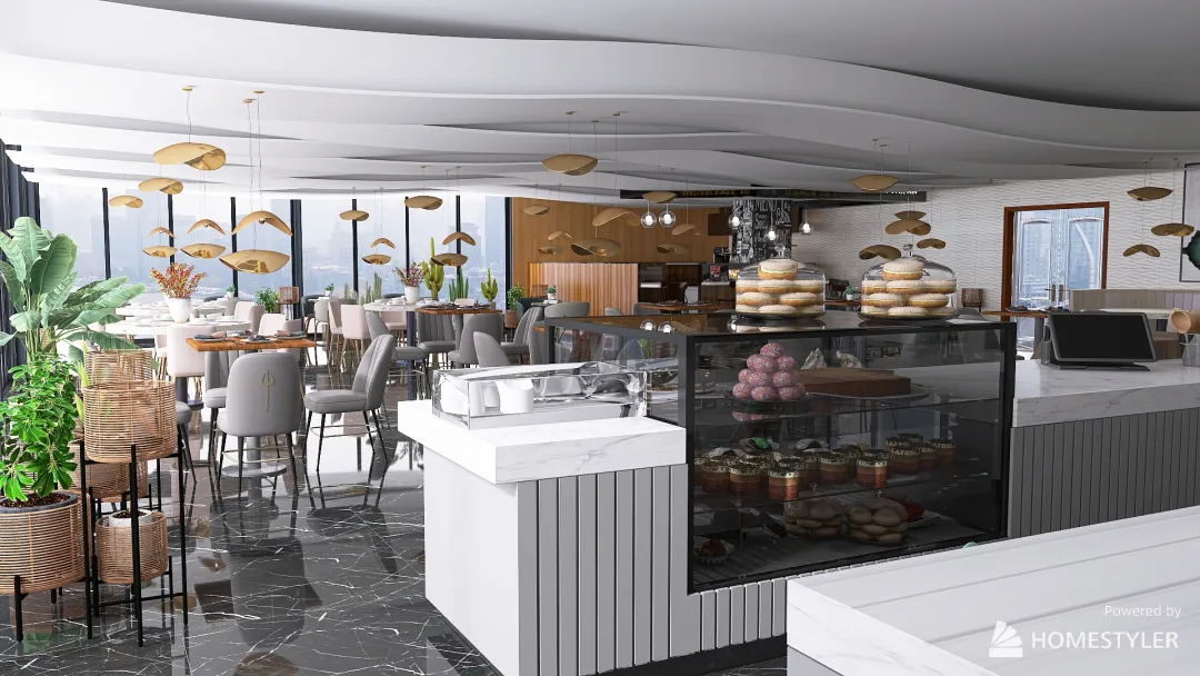 Raylton Restaurant 3d design renderings
