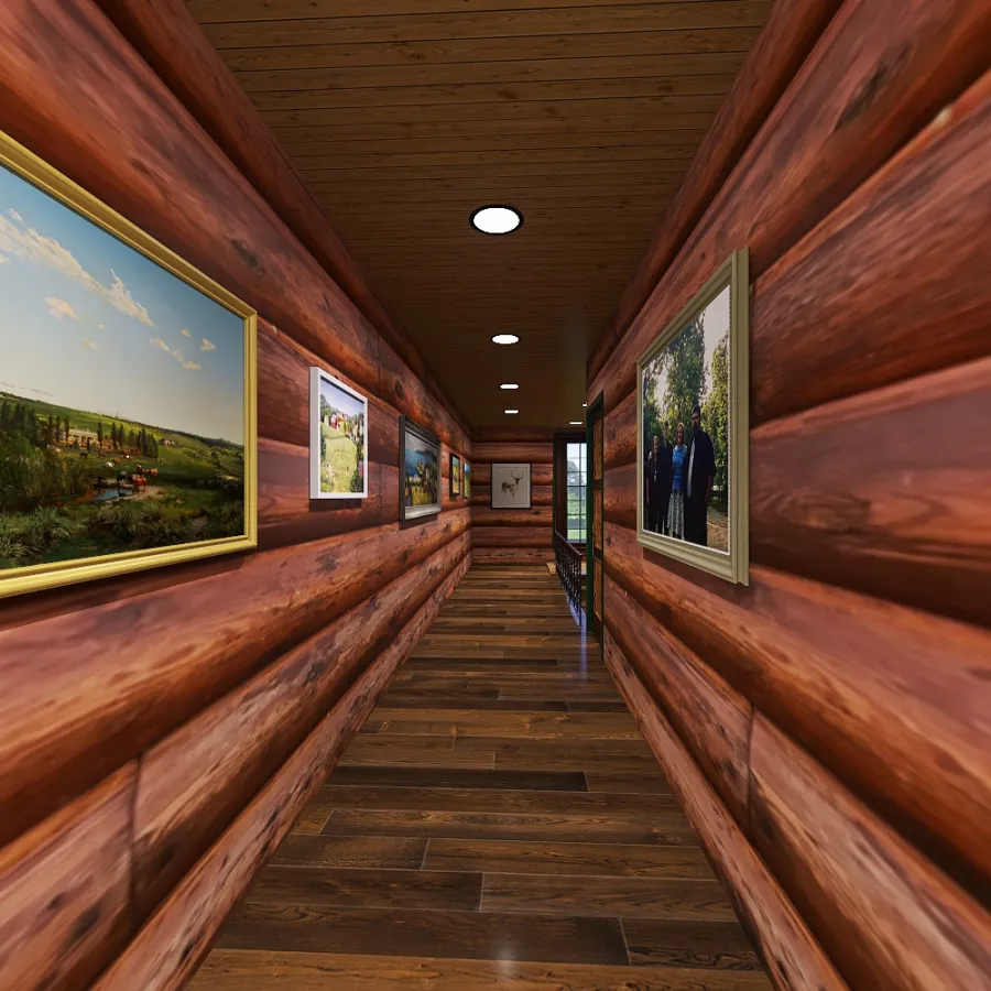 Upstairs Hallway 3d design renderings