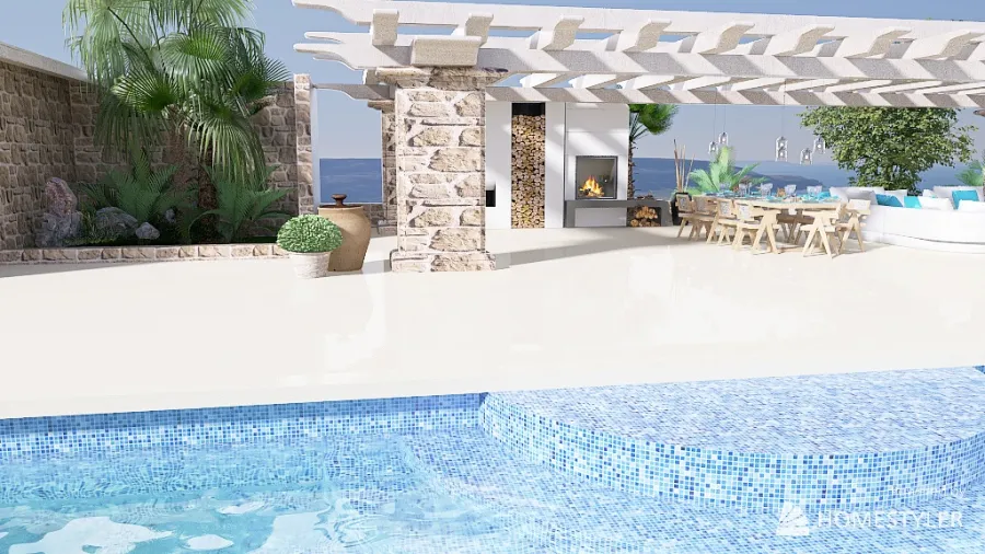 Paradise in Greece 3d design renderings