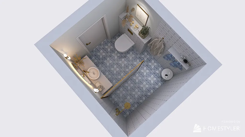Agata łazienka 2 3d design renderings