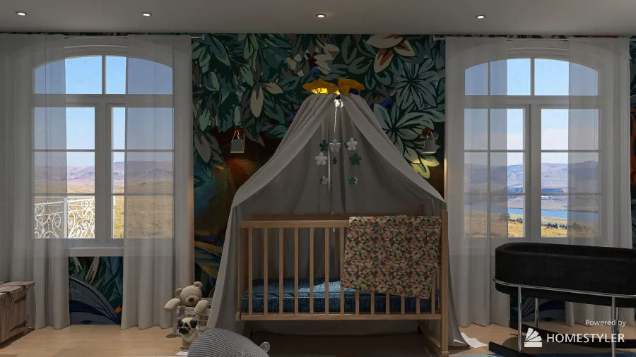 Baby's Bedroom 3d design renderings