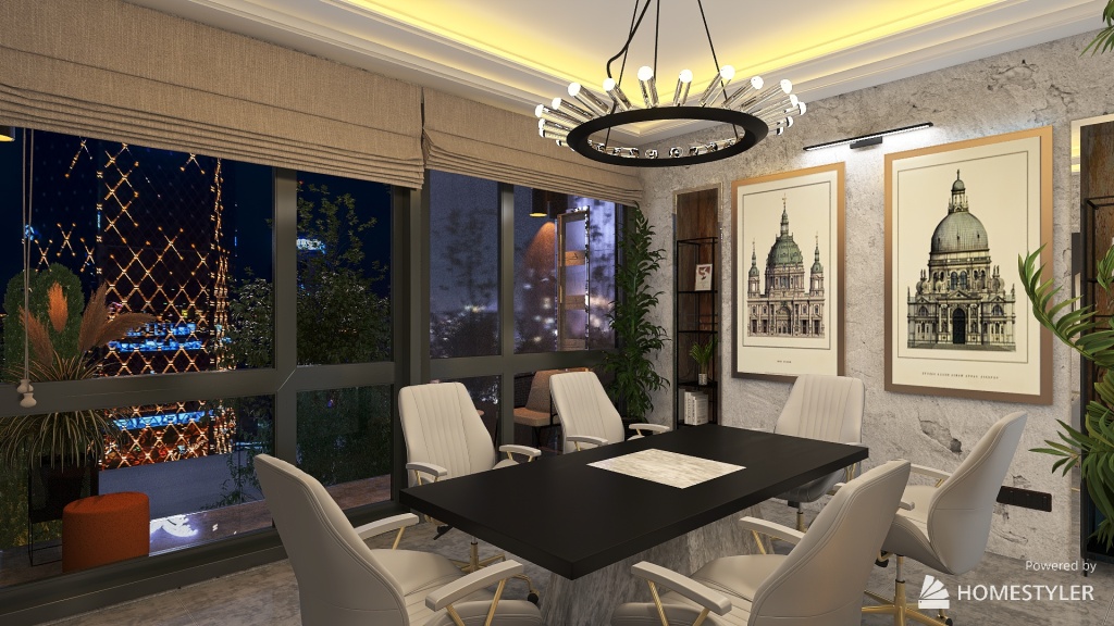 salon-studio decor and art ＂LeM＂ 3d design renderings