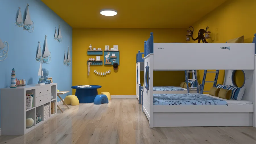 Family Bedroom 3d design renderings