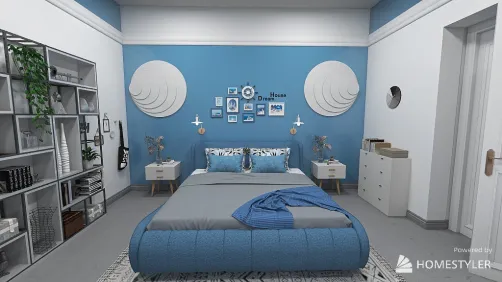 Blue sky bedroom