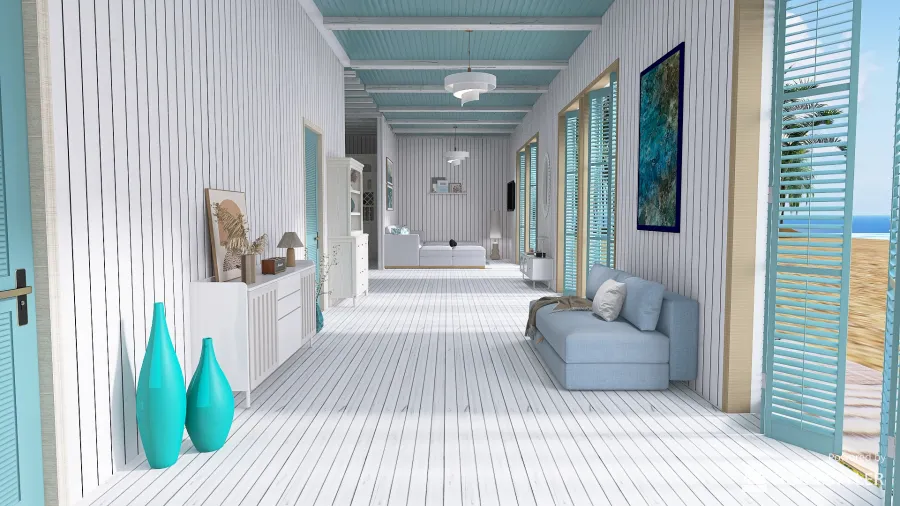 villa de vacance 3d design renderings