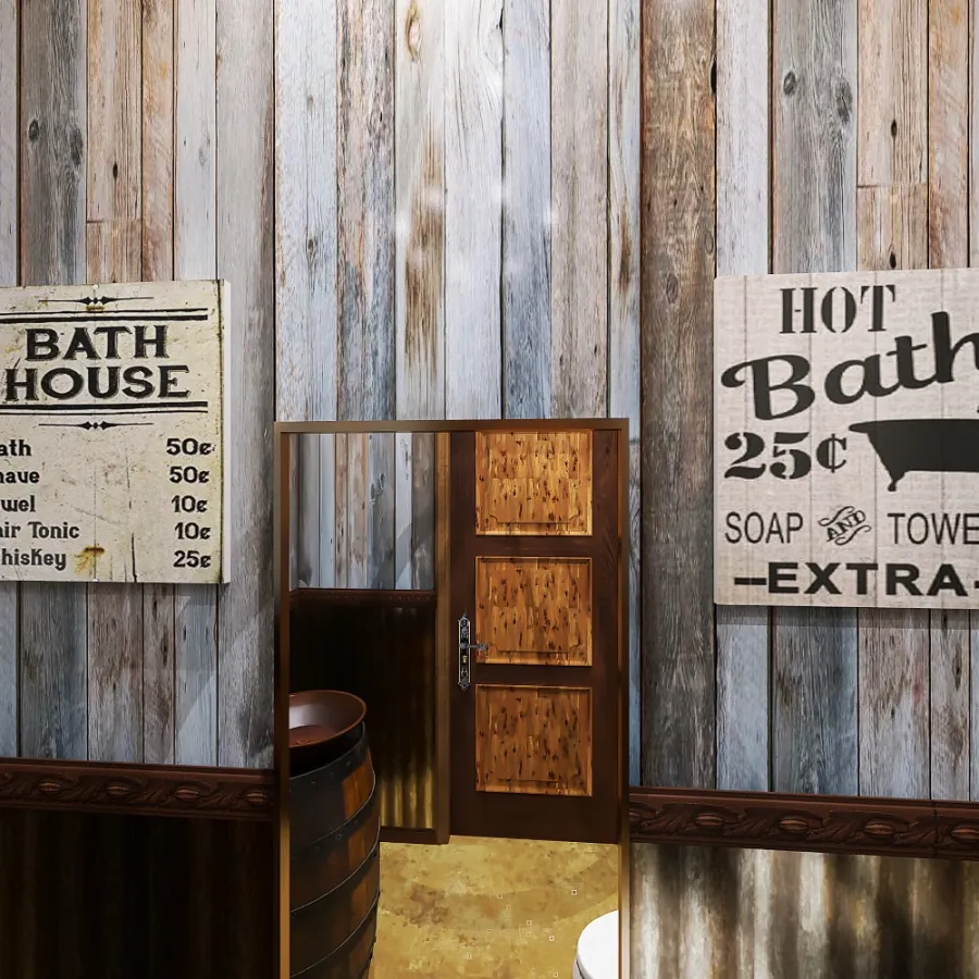 Outdoor Bathroom 3d design renderings
