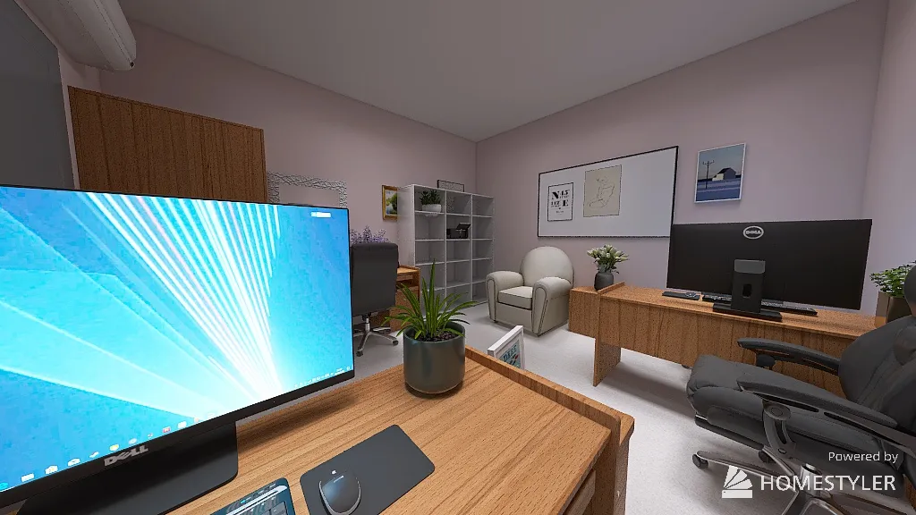 офис Ривер 3d design renderings