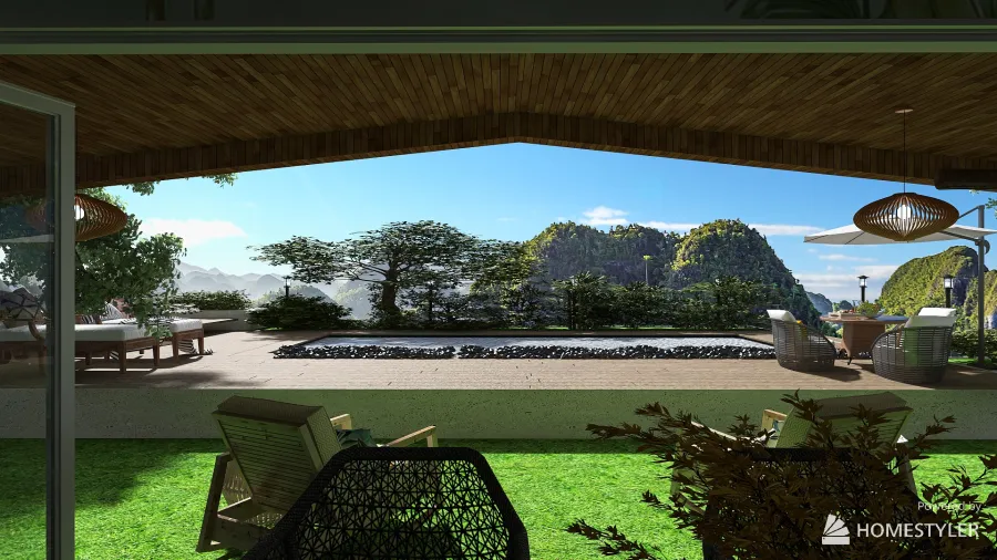 beach house 3d design renderings