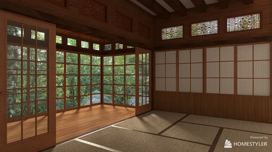 Japanese Style 3d design renderings