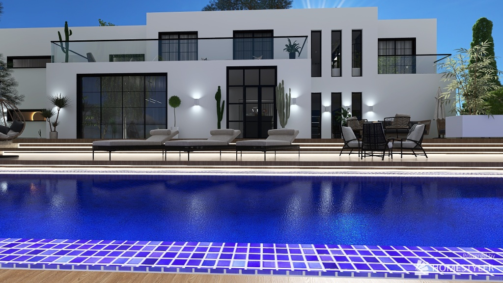 Sophisticated Modern Mansion Off The Strip 3d design renderings