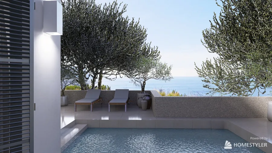 House on the coast 3d design renderings