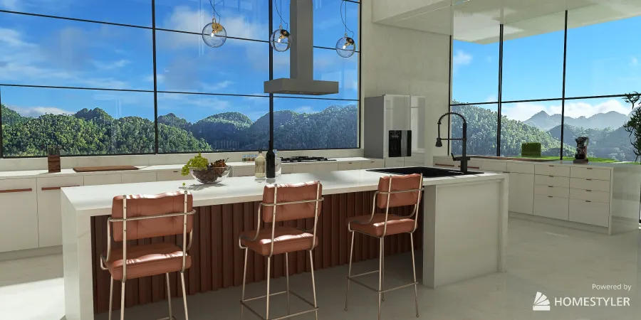 Modern Villa in the Caribbeans 3d design renderings