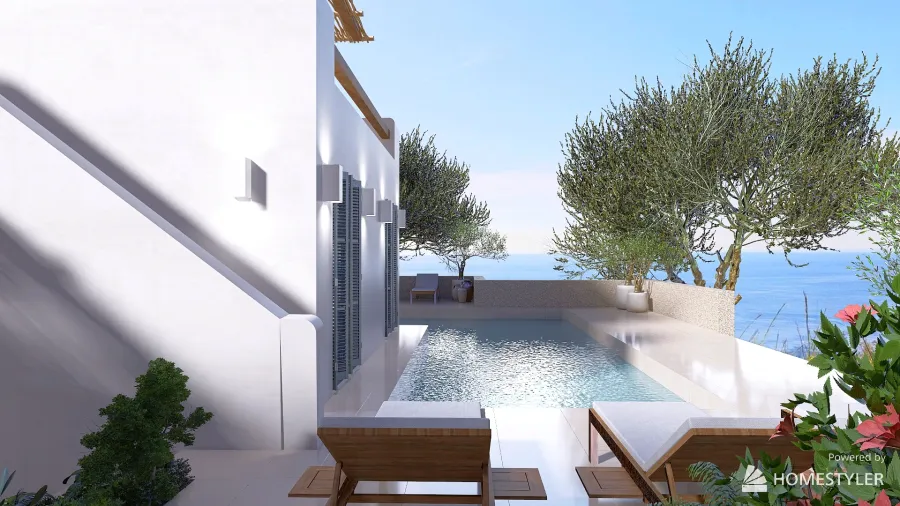 House on the coast 3d design renderings