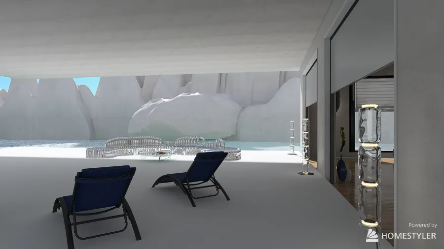 villa sur l' eau 3d design renderings