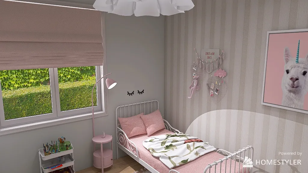 Monika pokój córci 2 3d design renderings