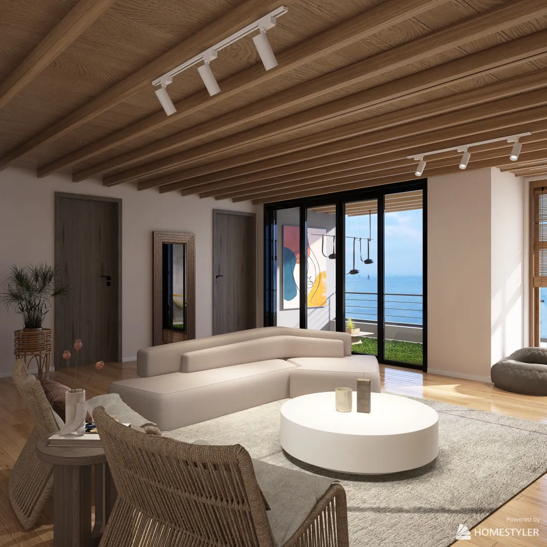 casa sul mare 3d design renderings