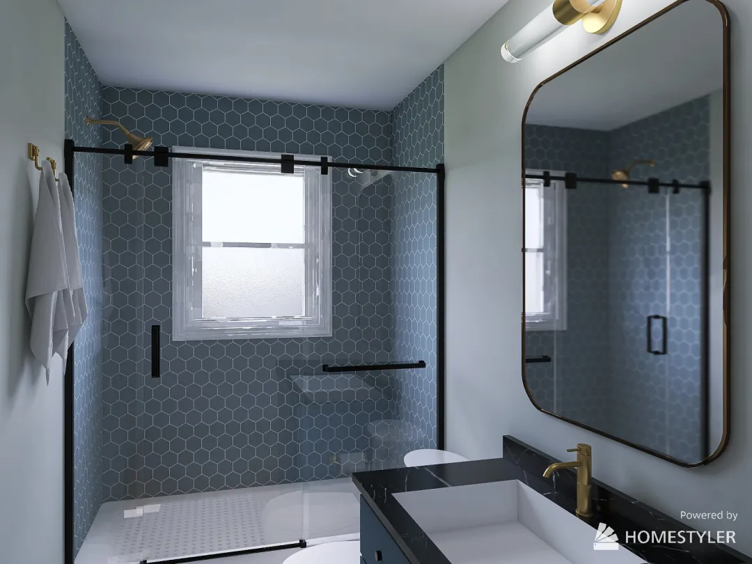 Griffin Hall Bath 3d design renderings