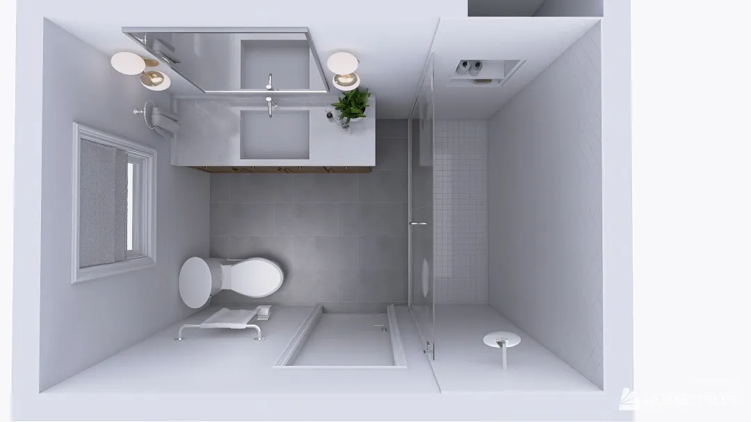Griffin Primary Bath 3d design renderings