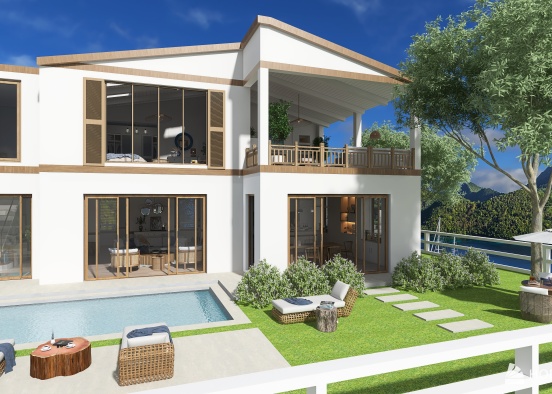 coastal home Design Rendering