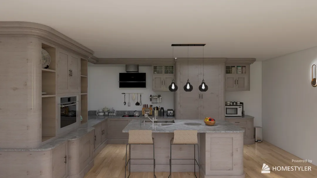 kitchen 1 3d design renderings