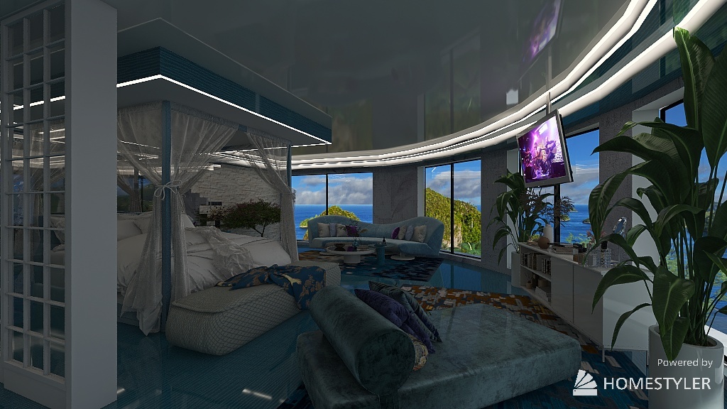 casa in costiera 3d design renderings