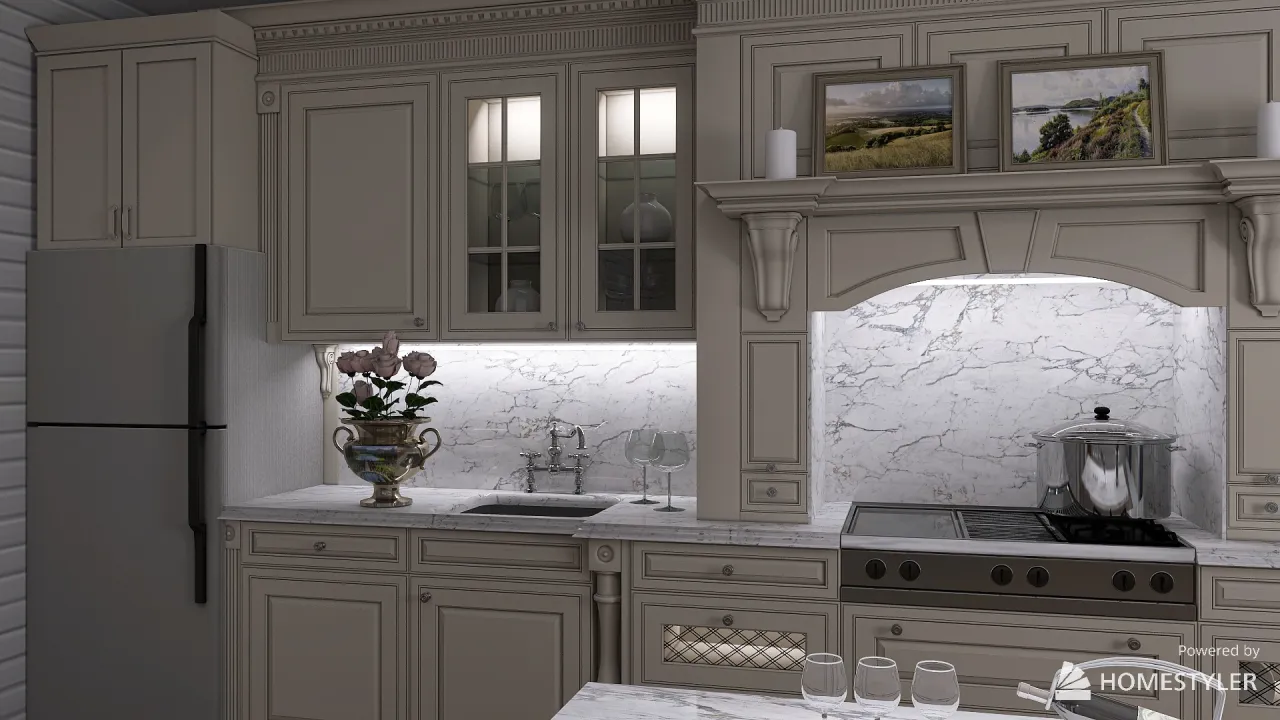 Kitchen 3d design renderings