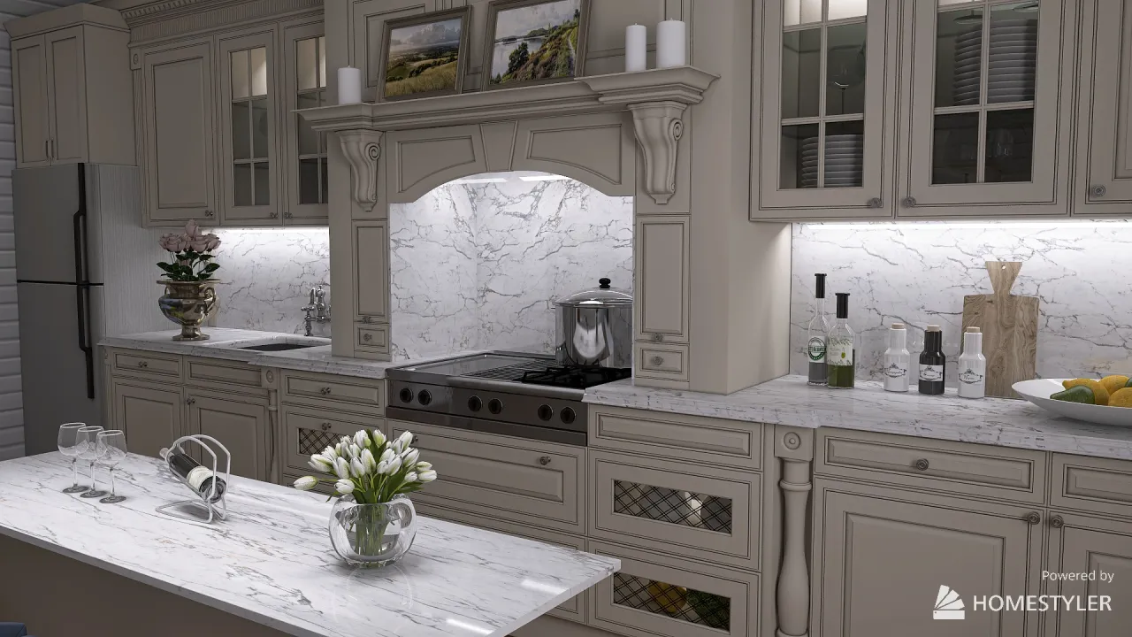 Kitchen 3d design renderings