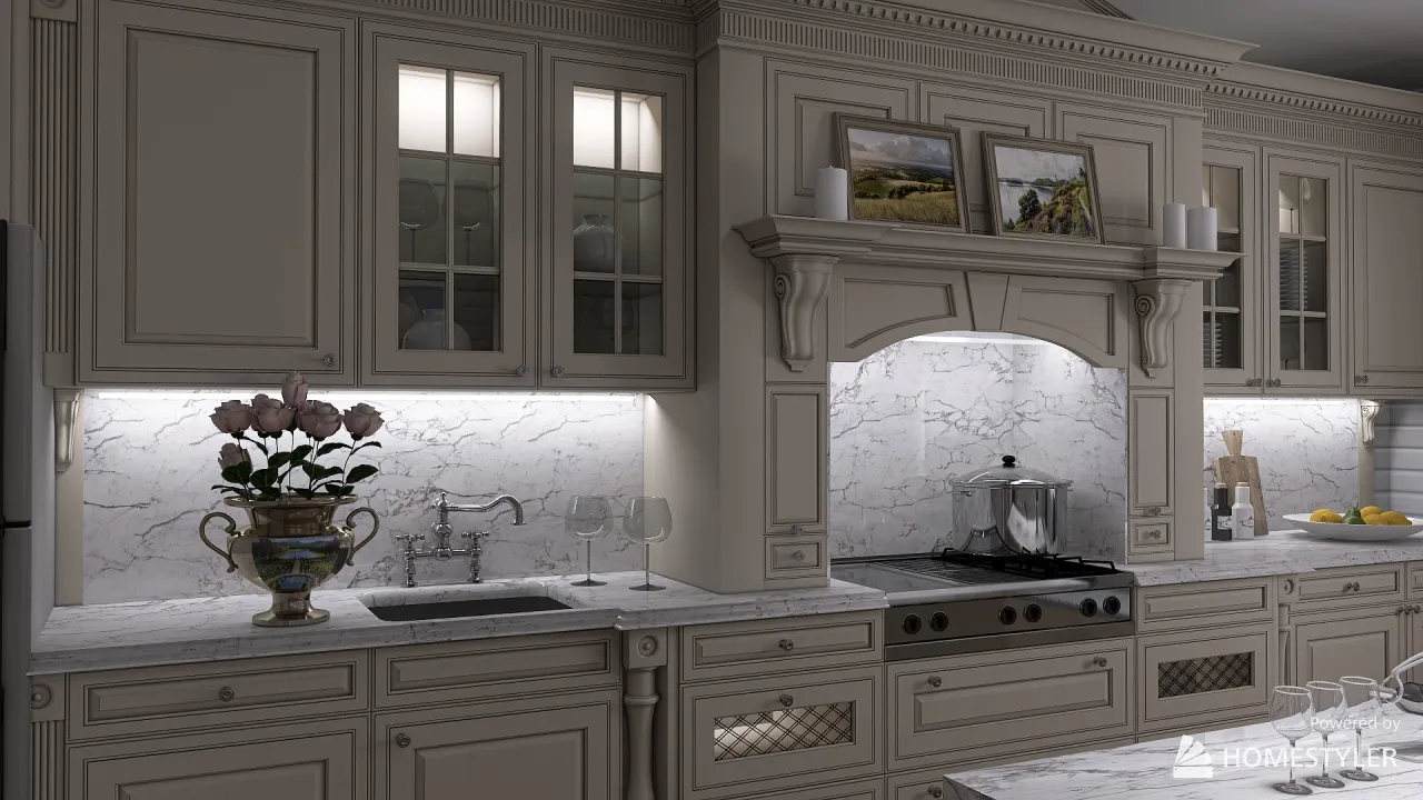 Kitchen 3d design renderings