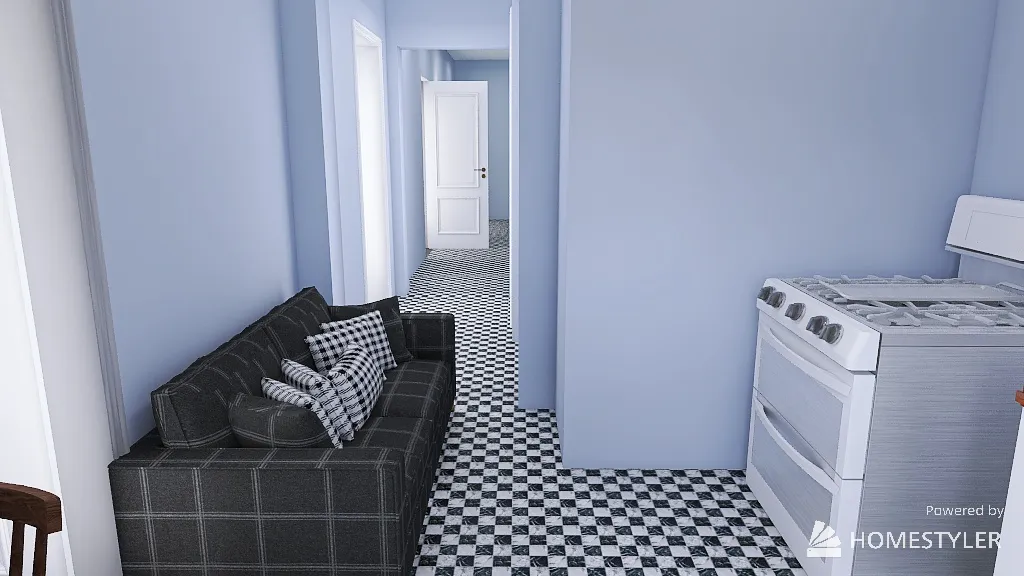 Rooming House Room 3d design renderings