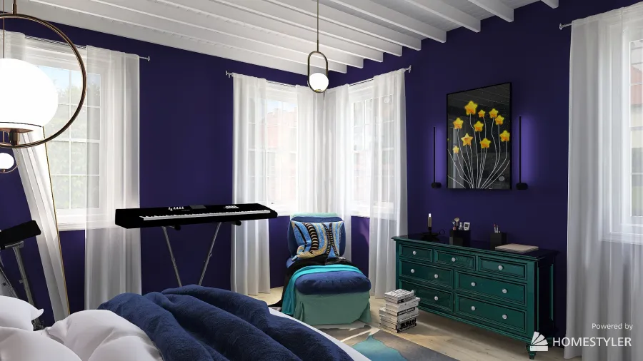 Olive's Bedroom 3d design renderings