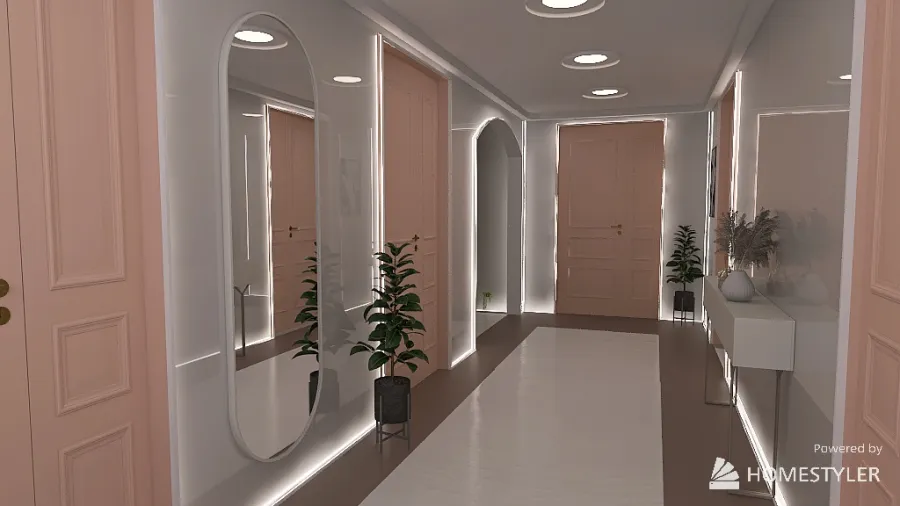 Hallway2 3d design renderings